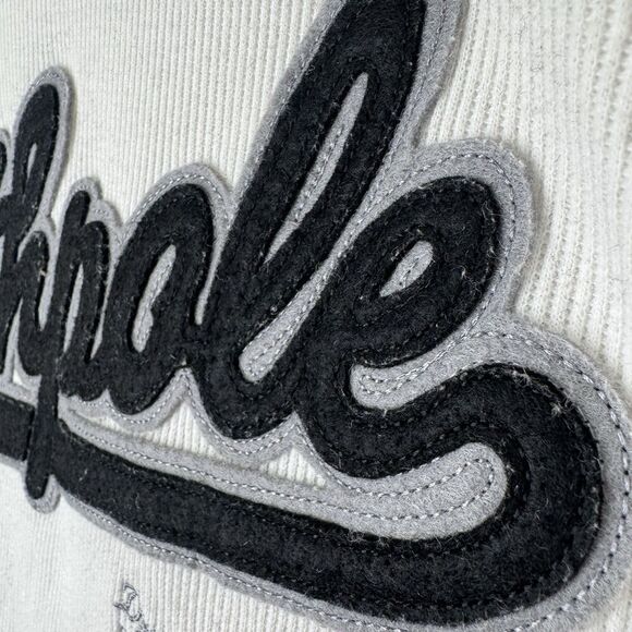 Vtg‎ Southpole Shirt Mens XL Ivory Large Graphic Thermal Ribbed Knit Y2K Flaws - Picture 13 of 16